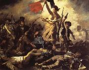 Eugene Delacroix The 28ste July De Freedom that the people leads Sweden oil painting reproduction